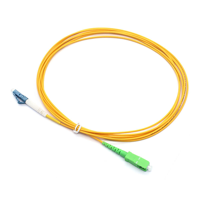 Simplex 9/125μM St câble à fibre SC APC à LC UPC SM Réseau à large bande