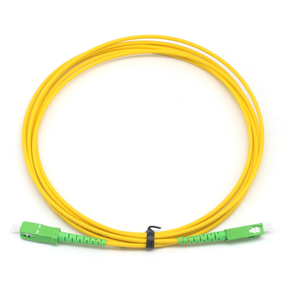 Cable de patch en fibre simple SC APC à SC APC mode unique pour le centre de données