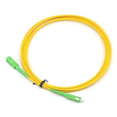 Cable de patch en fibre simple SC APC à SC APC mode unique pour le centre de données