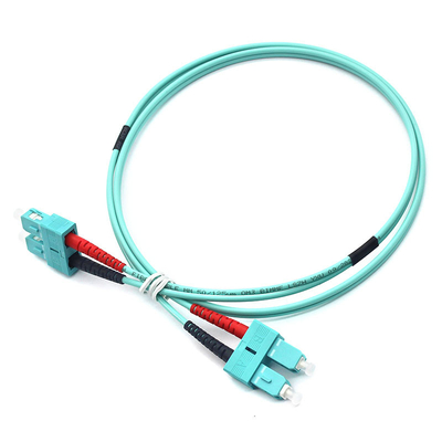 LSZH Double câble à fibre optique SC PC à SC PC OM3 Multimode