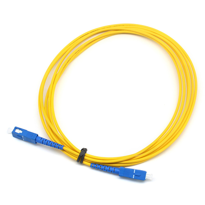 Le câble de patch en fibre optique simple SC UPC à SC UPC SM PVC intérieur