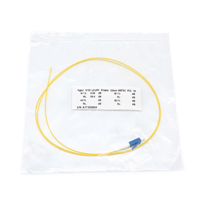 LSZH LC UPC 0,9 mm Assemblages de coussin à fibre optique pour différents types de fibres et options de connecteurs