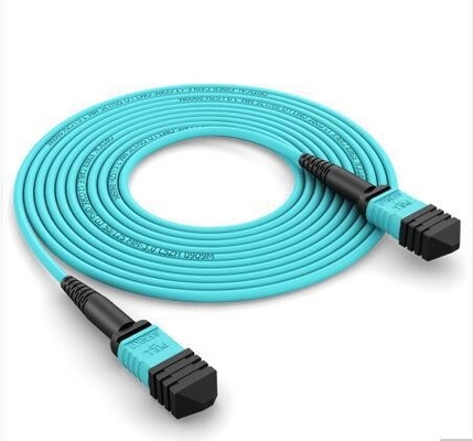 OM3 Mpo à Mpo câble à fibre intérieure centre de données imperméable Mtp patch cord