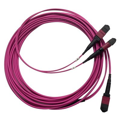50/125 OM4 MM MPO patch cord 24F 3,0 mm PVC à haute densité multimode