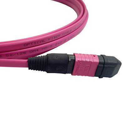 50/125 OM4 MM MPO patch cord 24F 3,0 mm PVC à haute densité multimode