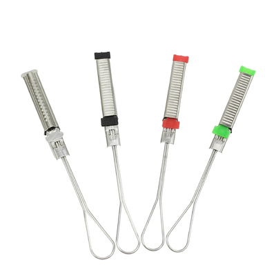 Clampe de câble à fibre optique à goutte à goutte en acier inoxydable à structure plate