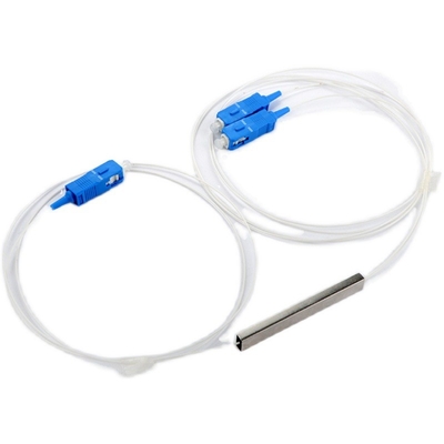 1X2 SC UPC LSZH Splitter PLC à fibre optique de 0,9 mm Mini tube en acier