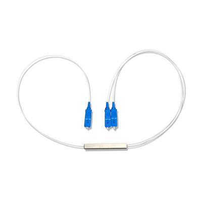 1X2 SC UPC LSZH Splitter PLC à fibre optique de 0,9 mm Mini tube en acier