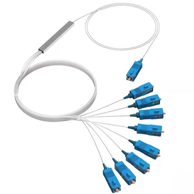 PVC LSZH Splitter PLC à fibre optique Mini Type 1m, 1,5m avec connecteur SC UPC