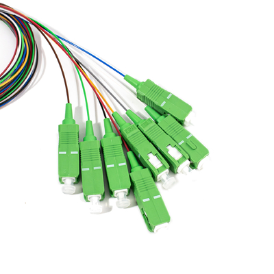 Fibre optique 1X8 Mini séparateur PLC SC APC Connecteur 0.9mm, 1M
