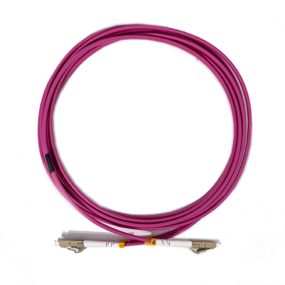 Multimode Duplex LC UPC à LC UPC OM4 câble à fibre optique 3,0 mm