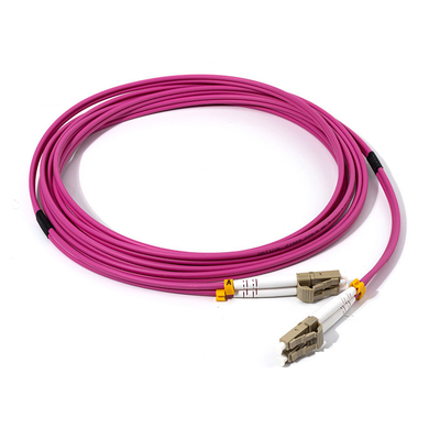 Multimode Duplex LC UPC à LC UPC OM4 câble à fibre optique 3,0 mm
