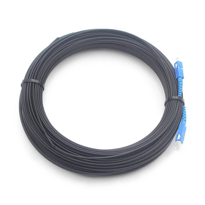 Cordon de raccordement plat FTTH 2.0*5.0mm 1FO SC UPC vers SC UPC G675A1 avec gaine noire