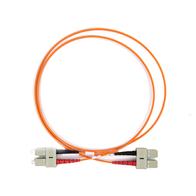 2.0mm Multimode fibre optique câbles de patch Duplex SC UPC à SC UPC 10m