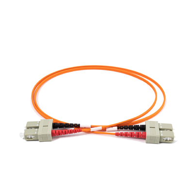2.0mm Multimode fibre optique câbles de patch Duplex SC UPC à SC UPC 10m