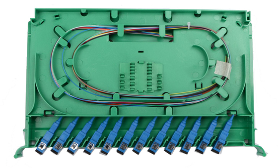 2U 19 pouces 12/24 noyau boîte complète en fibre optique cadre de distribution panneau de patch ODF