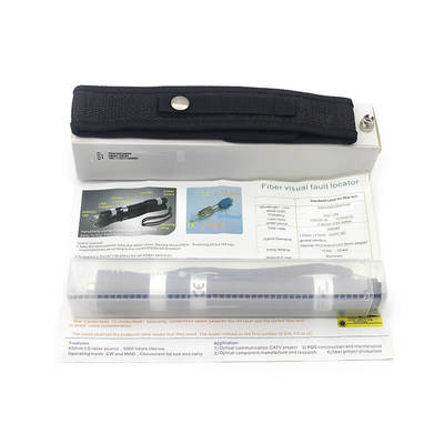 Réseau FTTH 650nm VFL Optique Black Laser Pen Type Localisateur de défaut visuel en fibre optique