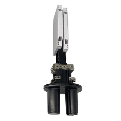 Boîtier d'épissure de fibre optique en dôme étanche IP68 1 entrée 2 sorties, capacité de 48 fibres, pour applications aériennes et souterraines