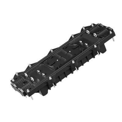 Outdoor Waterproof 24/48 Cores Fiber Optic Splice Closure with 2 In 2 Out Ports and ABS+PC Plastic Construction