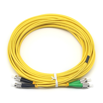 FTTH Duplex FC APC à FC UPC SM Cordon de patch en fibre optique pour et 1000 fois de connexion