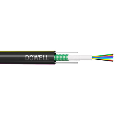 Cable en fibre optique de polyéthylène PE légèrement blindé 48 cœurs GYXTW mode unique