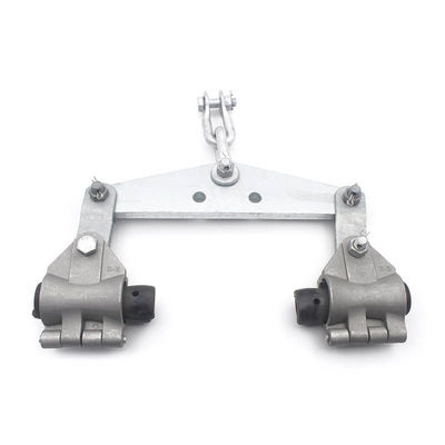 Clamp d'ancrage double ADSS à longue portée Double suspension fiable