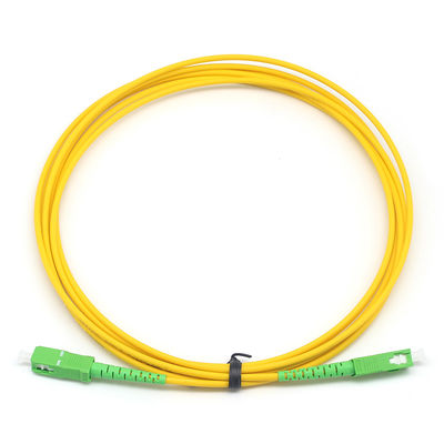 Cable de patch en fibre simple SC APC à SC APC mode unique pour le centre de données