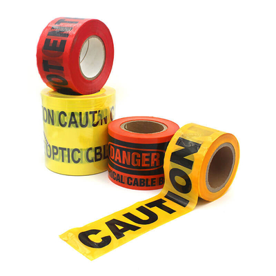 Tape d'avertissement souterraine non détectable à la fibre optique Taille/Couleur personnalisée