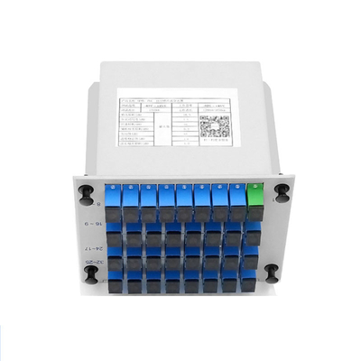 1:32 Répartiteur PLC à fibre optique 1,5 m SC UPC de type cassette dans les réseaux EPON, BPON et GPON