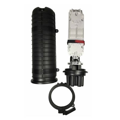 Boîtier d'épissure à fibre optique de capacité 96FO avec 4+1 ports pour application extérieure