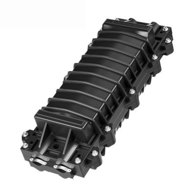 Fermeture de jonction en fibre optique étanche à l'eau avec 2 ports de sortie en 2 pour 24-48 cœurs en PP et ABS