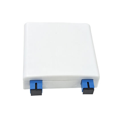 Plaque murale 86*86mm 2 ports avec adaptateur SC/UPC, boîtier de terminaison fibre optique