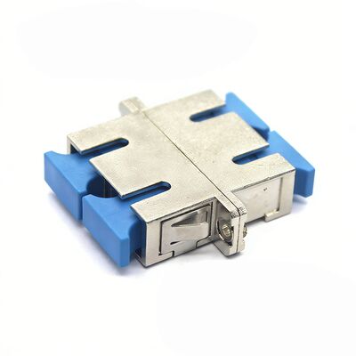 LC PC Duplex OM3 MM FTTH Adaptateur de flange de l'obturateur intérieur pour les réseaux sécurisés en fibre optique