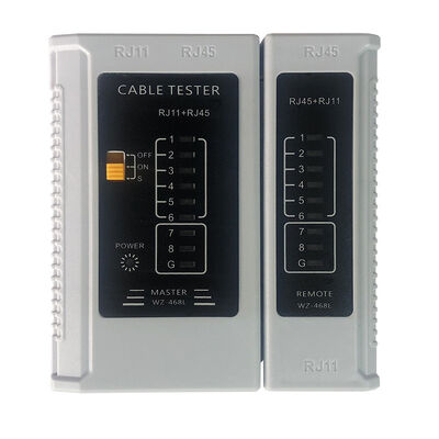 Testeur de câble réseau en plastique ABS Cat5, Cat5e, Cat6, Cat6A, RJ45 RJ11