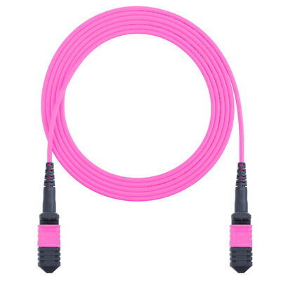 8 cœurs 12 cœurs MPO OM4 Cordon de patch en fibre optique